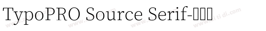 TypoPRO Source Serif字体转换